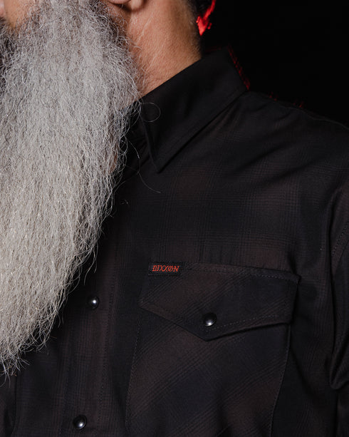DARKNESS BAMBOO SHORT SLEEVE BUTTON UP - MENS